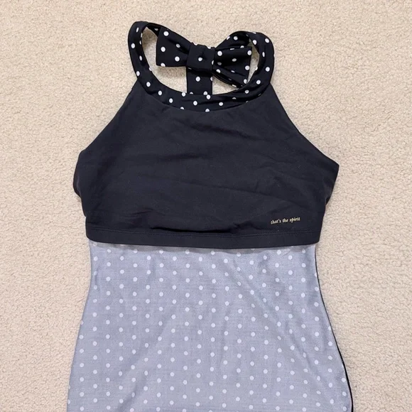Kate Spade x Beyond Yoga Polka Dot Athletic Tank Top with Bow Accent - Picture 6 of 8